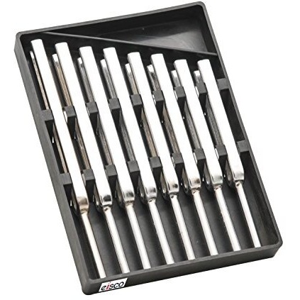 Eisco Tuning Fork (Set Of 8 Pieces) Steel Scientific Forks, C4  256Hz, Physics Lab Equipment For Sound Wave Experiments, Acoustics, Vibrations, Music Teaching, Science Classroom & Stem Learning