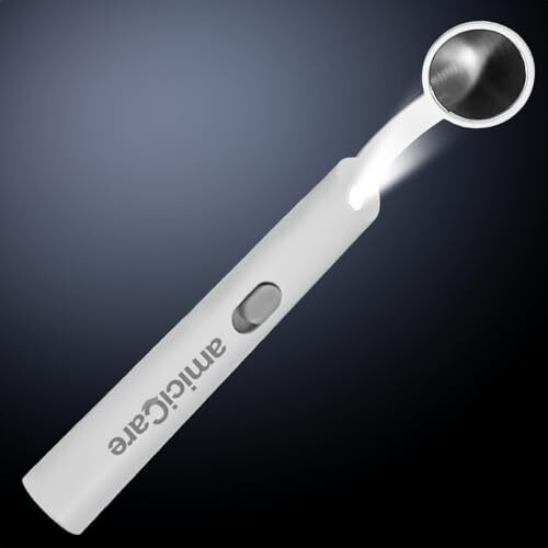 Amicicare Dental Inspection Mirror With Led Light - Anti-Fog Oral Mirror For Teeth Inspection