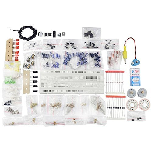 Decorvaiz Electronic Components Project Kit Or Breadboard, Capacitor, Resistor, Led, Switch - Comes In A Box