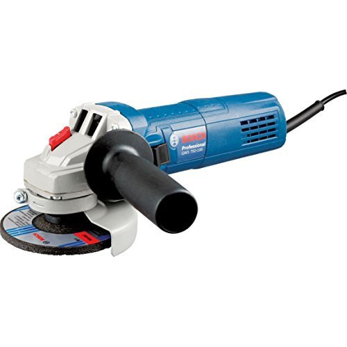 Bosch Gws 750-100 Heavy Duty Corded Electric Angle Grinder, M10, 750W, 11,000 Rpm, 100 Mm Disc Dia., Direct Cooling,1.8 Kg + Wrench, Protection Guard, Auxiliary Handle & Wrench, 1 Year Warranty