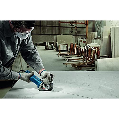 Bosch Gws 750-100 Heavy Duty Corded Electric Angle Grinder, M10, 750W, 11,000 Rpm, 100 Mm Disc Dia., Direct Cooling,1.8 Kg + Wrench, Protection Guard, Auxiliary Handle & Wrench, 1 Year Warranty