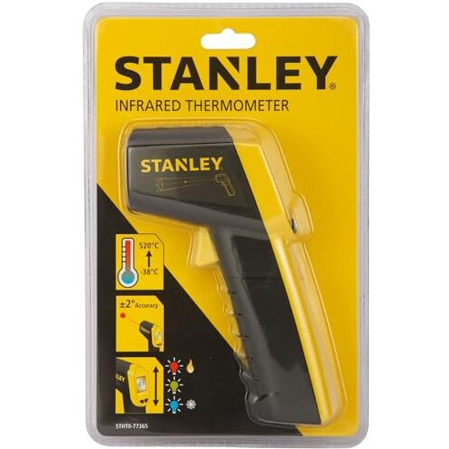 Stanley Stht0-77365 High Accuracy Industrial Digital Infrared Thermometer With -38C To 520C Temperature Range & Ip 20 For Dust Protection, 6 Months Warranty (Not For Human Body Temperature)