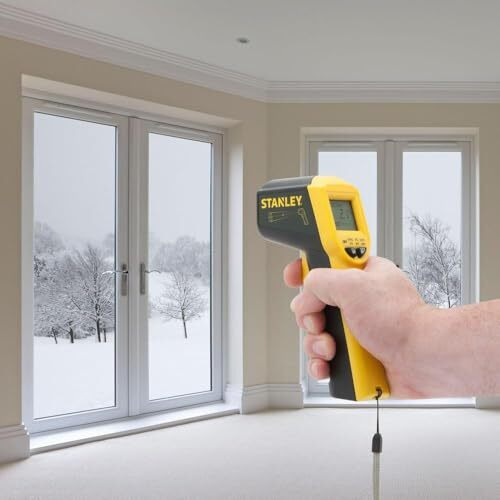 Stanley Stht0-77365 High Accuracy Industrial Digital Infrared Thermometer With -38C To 520C Temperature Range & Ip 20 For Dust Protection, 6 Months Warranty (Not For Human Body Temperature)