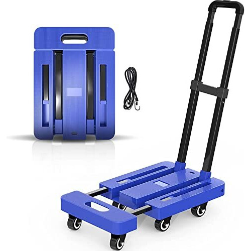 Xxssier Foldable Platform Trolley For Heavy Weight/Material Handling Goods With Capacity Of 150Kg With 6 Wheels (Includes String And Trolley)