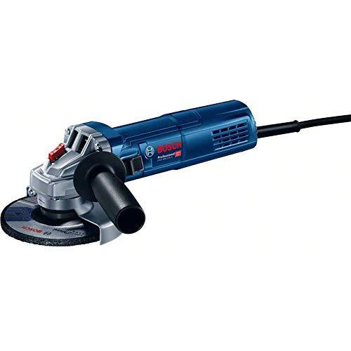 Bosch Gws 900-125 S Heavy Duty Electric Angle Grinder, 900W, M14, 11,000 Rpm, Variable Speed, Lockable Switch, Restart Protection, 1.9 Kg +4 Bosch Accessories, 1 Year Warranty