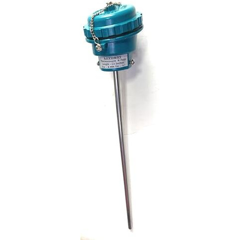 Litost Thermocouple K- Type Temperature Sensor Size-8 Mm Total Length-12 Inch Thread-1/2" (Match & Buy)