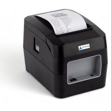 Atpos Hl-300 80Mm (3 Inches) Direct Thermal Monochrome Wired Home Inkjet Printers | Esc/Pos Print Billing (Usb, 220Mm/S) | Auto Cutter, Black