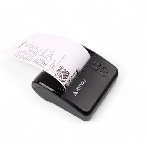 Atpos M80 80Mm 3'' Inch Portable Bluetooth Thermal Receipt Printer | Rechargeable | Wireless Printing
