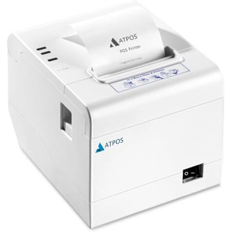 Atpos At-402 80Mm 3 Inch Thermal Receipt Printer (Bluetooth + Usb) | Auto Cutter