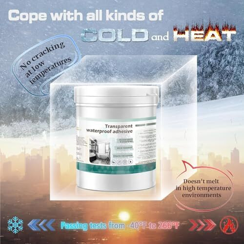 Kwinto Waterproofing Solution For Homes, Terraces, Roofs Transparent Crack Seal Agent 300G With Brush, Roof Sealant Waterproof Gel For Steel, Ceramic Tile, Marble, Wood, Metal Crack Seal Agent