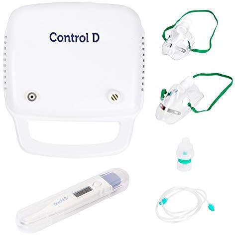 Control D Compressor Piston Nebulizer With Adult & Child Kits, White