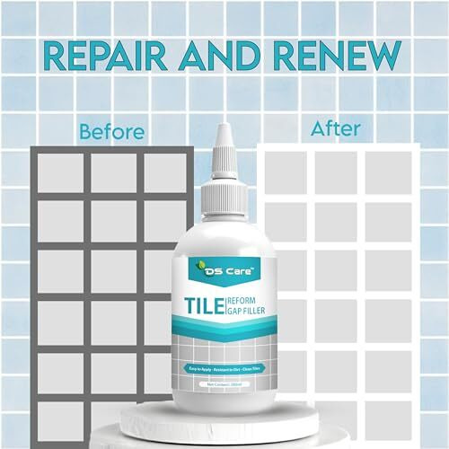 Ds Care Tile Gap Filler  Gap Sealant, Grout, White Cement Paste Tube, Gap Filler For Walls And Joints, Waterproof Sealant, Tile Gap Filler Tube For Kitchen & Bathroom (280 Ml)