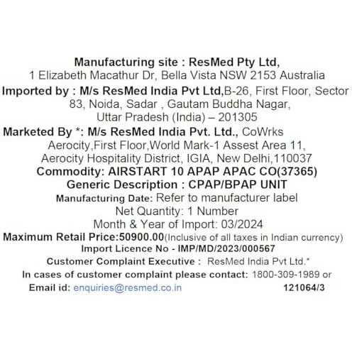 Resmed Airstart 10 Apap