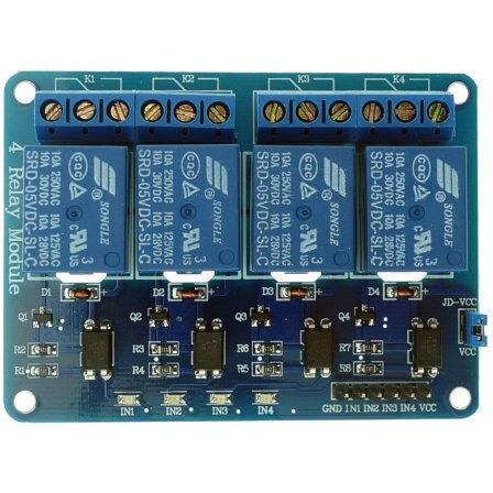 Generic(Unbranded)4-Channel Relay Control Board Module With Optocoupler, 4 Way Relay Module For Arduino