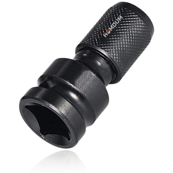 Homdum 1/2 Inch Square Drive To 1/4 Inch Hex Female Socket Adapter Quick Release Chuck Converter Drill Chucks Adaptor Conversion For Impact And Ratchet Wrench