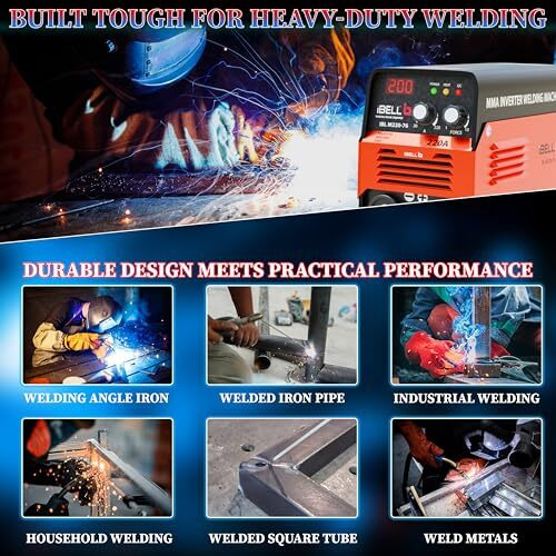 Ibell Inverter Arc Welding Machine (Igbt) 220A With Hot Start, Anti-Stick Functions, Arc Force Control - 2 Year WarrantyIbl M220-76