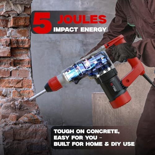 Ibell Rotary Hammer Core Drill Rh28-101, 1000W, Copper Armature,750Rpm, Sds Plus Chuck 26Mm, Impact Energy 5J, Impact Rate 4000/Min