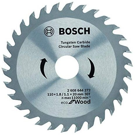 Bosch Professional Circular Saw Blade For Wood 4''/ 100Mm Dia, 20Mm Bore, 30 Teeth, Pack Of 1