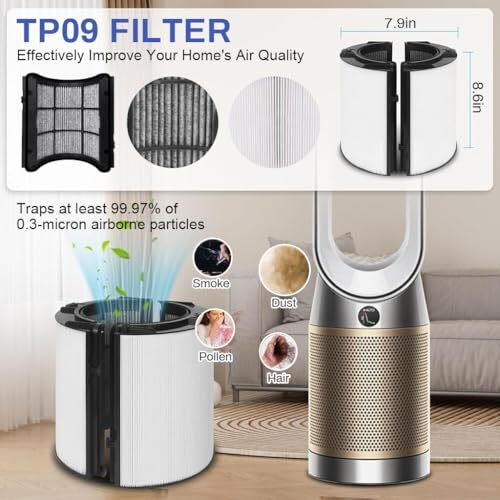 Verilux Suitable For Dyson Ph01, True Hepa Fil-Ter With Intergrated Activated Carbon Fil-Ter Universal Dual Functionality Replacement Fil-Ter Dyson Ph, Tp Series, For Ph01 /07/10/, Tp07/10/09/06