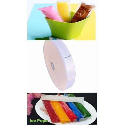 Hope Kart Cut And Seal Ld Plastic Compatible To Pepsi Cola Mango Pouch Roll Form Bag For Packing Of Packaging Items Clear Transparent 51 Microns, Appx 600 Grams (1 Inches Width)