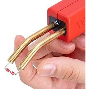Azrmoh 50W Plastic Welding Machine Kit With 200Pcs 4 Types Of Staples, Plastic Welding Car Bumper Crack Repairing Hot Stapler Heating Kit Plastic Machine Gun Car Bumper Repair Kit