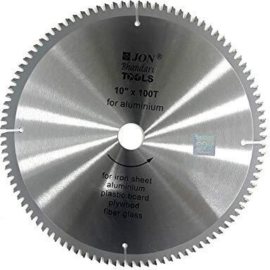 Jon Bhandari Tools Tct Super Cut 10 Inch X 100T Circular Saw Blade For Cutting Aluminium And Wood
