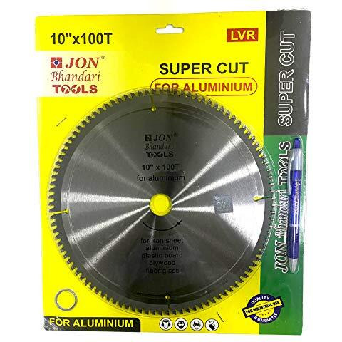 Jon Bhandari Tools Tct Super Cut 10 Inch X 100T Circular Saw Blade For Cutting Aluminium And Wood