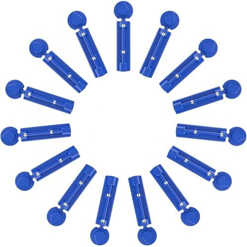Rcsp Lancets 100 Pcs For Blood Testing, 30 Gauge, Twist Top Lancets For Glucose Diabetes Testing Devices, Sterile, Disposable For Dr Morepen Bg03 Lancet Blue