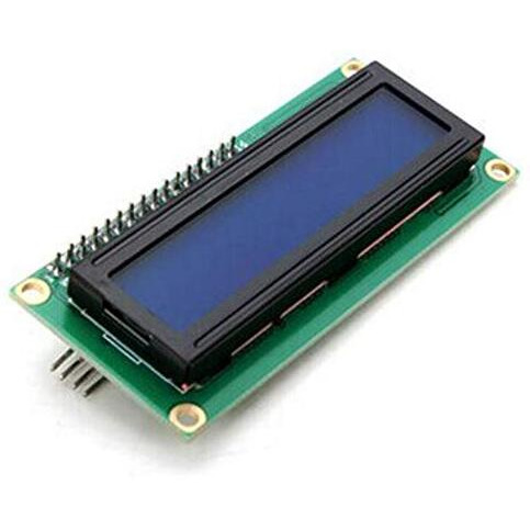 Invento 1Pcs 1602 16X2 Hd44780 Character Lcd Yellow-Green Welded With Iic/I2C Serial Interface Adapter Module