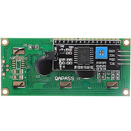 Invento 1Pcs 1602 16X2 Hd44780 Character Lcd Yellow-Green Welded With Iic/I2C Serial Interface Adapter Module