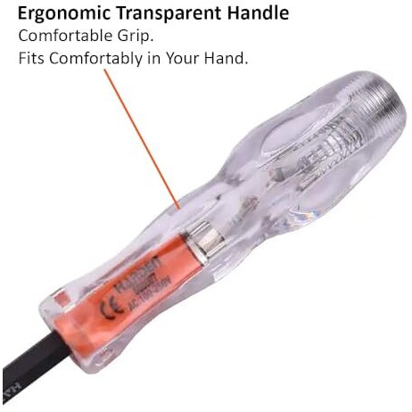 Harden Dual-Purpose Tester Screwdriver With Phillips And Slotted Screwdriver Professional Series 660007