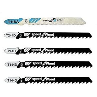 Aasons Assorted T-Shank Jig Saw Blade Set Fit For Any Make Jigsaw Machine, Metal, Wood, Plastic, Etc (Jbs5001)