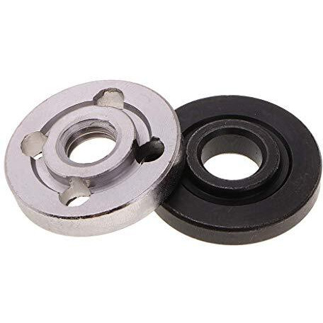 Aasons M10 For 4" (100Mm) Angle Grinder Flange Nut Set Ab-Washer Set Suitable For Angle Grinder Machine | Metal Lock Nuts Angle Grinder Flange Nut Inner & Outer Flange Nut Pair Kit