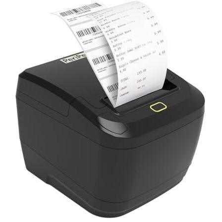 Periperi 80Mm 3Inch Direct Thermal Label + Receipt Printer For Print Labels & Receipts Compatible With Android, Ios, Windows 152Mm/S Print Speed (Usb+Bluetooth)