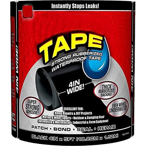 Infrara Store Rubberized Water Leakage Seal Tape Silicon Sealant Tape Waterproof Flex Tape For Water Tank Sink Sealant For Gaps (Flex Tape)