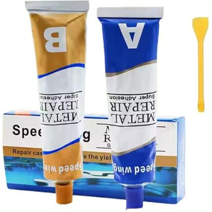 Magic Metal Mending, Cold Weld Metal Repair Paste Adhesive Gel, Ab Strong Glue Universal Metal Plastic Weld Repair Glue Aluminum,Welding Glue Grout Gap Filler Agent Water, Metal Glue For Metal