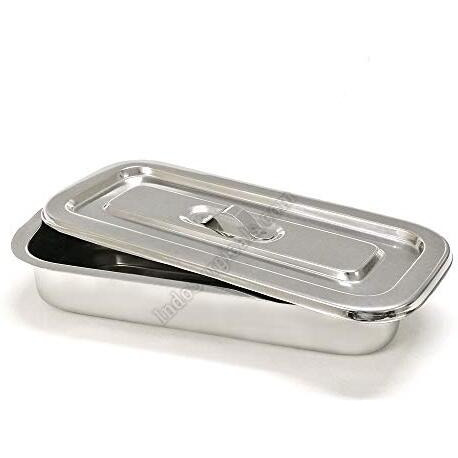 Is Indosurgicals Stainless Steel Instrument Tray With Cover, Deluxe Quality (1, 8&quotX3&quotX1.5")