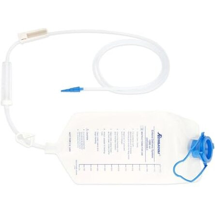 Romsons Feeding Bag, Transfer Set, Drip Chamber, Flow Controller And Tapered Connector 1200 Ml (10 Pcs/Box)