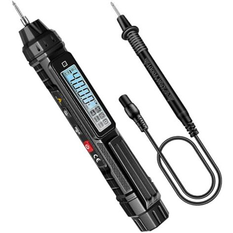 Serplex Digital Multimeter Non Contact Voltage Tester Meter Digital 4000 Count Ac/Dc Voltage Tester, Current Meter, Non-Contact Voltmeter Sensor, Live Wire Detection, Resistance(Battery Not Included)