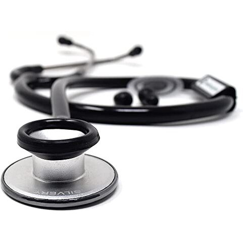 Is Indosurgicals Silvery Stethoscope (Black)