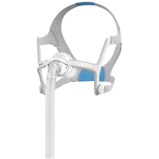 Res Med Airfit N20 Nasal Cpap Mask (Medium) |Comfortable Fit, Magnetic Clips, Adaptive Cushion, Reliable Seal, Easy Movement | Ideal For Those Who Sleep Through Their Nose | Medium