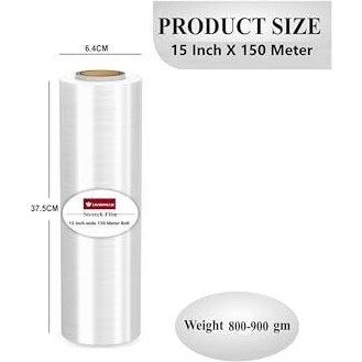 Cintrotech Packing Material,15 Inch (375 Mm), 150 Meters Length Of Large Rolls For Multipurpose Use, 1.7 Kg Weight Of Pack Of 2