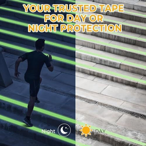 Vizaro Night Glow In Dark Adhesive Tape 5 Cm X 5 Meters Waterproof Auto Night Glow Radium Tape, Luminous Tape, Tape For Stairs - Green