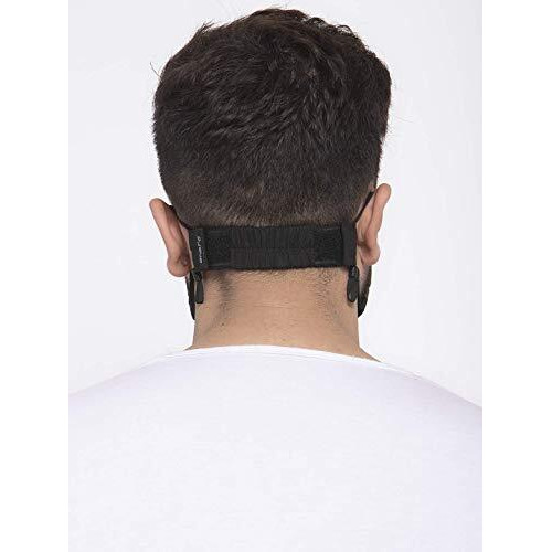 Pureme Cotton Reuseable N95 Mask (Black, With Valve, Pack Of 1) For Unisex