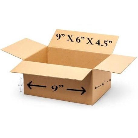 Pack Of 50 | 3 Ply | 9&quotX6&quotX4.5" Inch Cardboard Boxes For Packaging | Corrugated Box For Packing | Shipping | Home Shifting | Parcel | Courier Packing Box | Small Carton Box