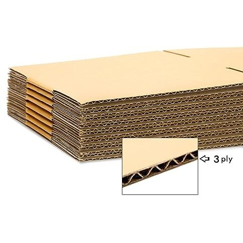 Pack Of 50 | 3 Ply | 9&quotX6&quotX4.5" Inch Cardboard Boxes For Packaging | Corrugated Box For Packing | Shipping | Home Shifting | Parcel | Courier Packing Box | Small Carton Box