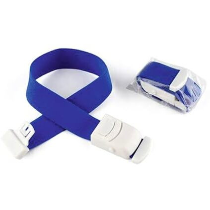 Otica Tourniquet Band For Blood Collection Rubber With Plastic Buckle (Blue)- (Pack Of 2)