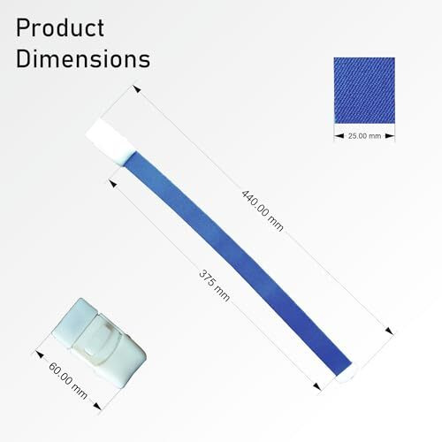 Otica Tourniquet Band For Blood Collection Rubber With Plastic Buckle (Blue)- (Pack Of 2)