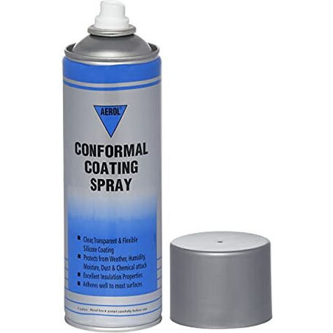 Aerol Silicone Conformal Coating Spray, For Printed Circuit Boards (Pcb) | Quick Drying,Transparent Coating | Protects Electronics From Rust Corrosion -Grade 9155(389Ml/300Gm)