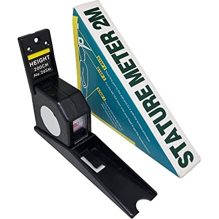 Sahyog Wellness Human Body Stature Meter Wall Mount Height Measurement 2M/200Cm For Home, Used By Adult & Children Roll Ruler Height Measuring (Black)